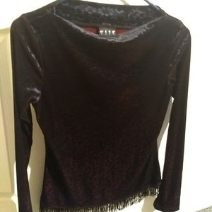 City Tees top small with fringe